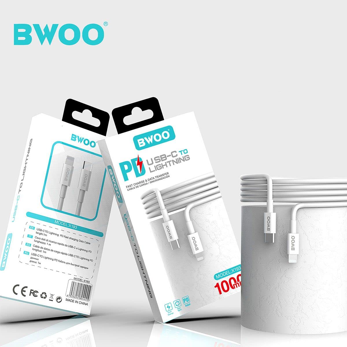 BWOO type c to lighting cable